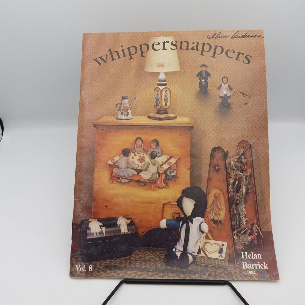 Whippersnappers Vol 8 Helan Barrick 1984 Folk Art Tole Painting Homespun